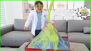 Ryan learns Easy DIY Science Experiment for Kids with how to make a homemade Volcano [upl. by Aciras790]