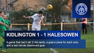 Kidlington 1  1 Halesowen Town  Southern League Division One Central [upl. by Gibbs]