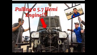 Pulling a 57 Hemi engine  Ep1 [upl. by Olleina]