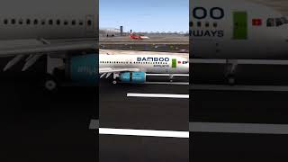 Parallel Landing AT BKK Airport worldofairports Aviation BambooAirways ThaiVietjet [upl. by Marchall]