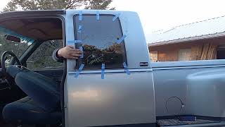 How to install a extended cab driver side window on a 199098 ChevyGMC truck [upl. by El]