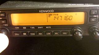 Kenwood TMV71  how to program a memory channel [upl. by Esirehc489]