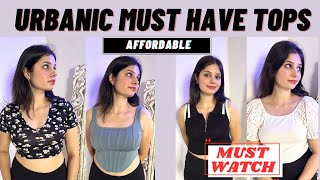 ‘Affordable’ URBANIC TOPS Haul  ZARA DUPE SHIRT Must Have Tops  Shivyanshi Kumar [upl. by Lardner]