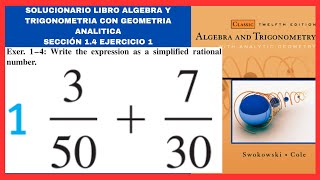 Ejercicio 1 resuelto sección 14 libro algebra y trigonometria con geometria analitica [upl. by Masuh290]