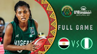 QuarterFinals  Egypt v Nigeria  Full Basketball Game FIBA U18 Womens AfroBasket 2024 [upl. by Hairacaz]