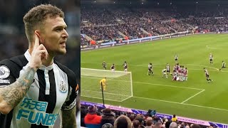 Kieran Trippier FreeKick Winner Goal  All Angles  Fan Reaction  Newcastle 10 Aston Villa [upl. by Randal]