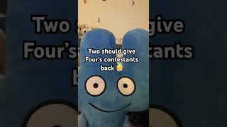 Two should definitely give Four’s contestants back real bfb bfdi givememykidsback [upl. by Nosak]