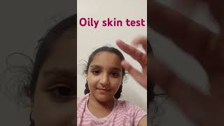 Oily skin test [upl. by Gnous]