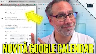 NUOVA FUNZIONE Programma i tuoi Appuntamenti GRATIS con Google Calendar [upl. by Ttoile]