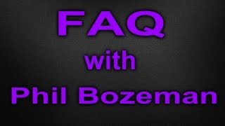 FAQ with Phil Bozeman [upl. by Araihc]