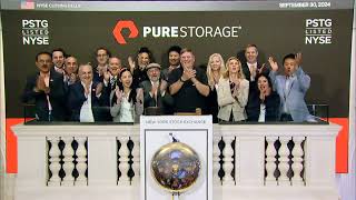 Pure Storage NYSE PSTG Rings The Closing Bell® [upl. by Nnylecoj]