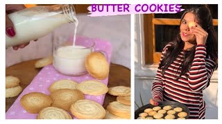 BUTTER COOKIES  EGGLESS BUTTER COOKIES  DANISH COOKIES 6 INGREDIENTS COOKIES [upl. by Chui]