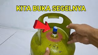 Cara membuka segel gas 3 kg [upl. by Nylrak23]