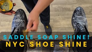 Saddle Soap Shine  NYC Shoe Shine [upl. by Iphagenia]