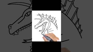 TITANOSAURUS FACE Drawing youutubeshorts drawingtutorial [upl. by Cherin68]