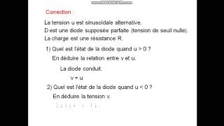 Exercice corrigé électronique de puissance redressement non commandé [upl. by Zelikow]