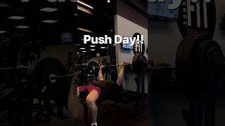 Bench press along with the rest of the push day gym workout aesthetic winterarc fyp [upl. by Chinua]