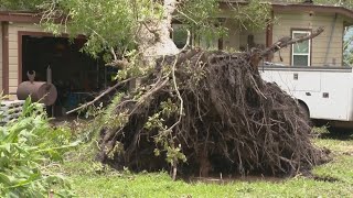 Strong winds from Beryl leave destruction in East Texas [upl. by Otila737]