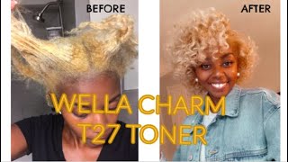 WELLA T27 TONER AMAZING RESULTS [upl. by Hamachi]