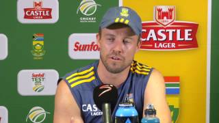 DE VILLIERS BATS PROTEAS TO MODEST LEAD [upl. by Nrol]