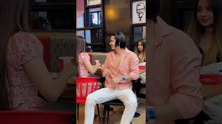 sameerabbasi500 sanayaa trending viral couple romantic huppy [upl. by Leerzej]