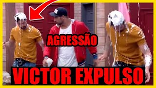 VICTOR EXPULSO DA FAZENDA HOJE À NOITE Veja o MOMENTO da AGRESSÃO [upl. by Ketchan]