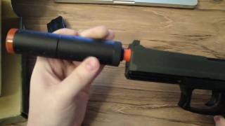 Unboxing  Test MK23 Navy Seal Spring Pistol Airsoft Gun [upl. by Amorette493]