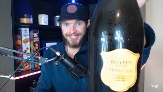 Getting Drunk At Aldi I Review Aldis Belletti Prosecco Wine [upl. by Esirahc]