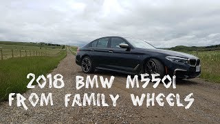 2018 BMW M550i review from Family Wheels [upl. by Meridel399]