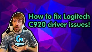 How to fix Logitech C920 issues for Twitch [upl. by Tracee]