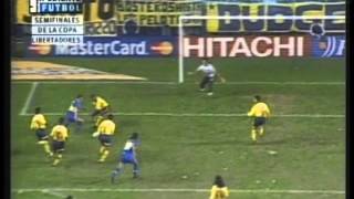 Boca 4 America 1 Copa Libertadores 2000 Los goles [upl. by Enidanreb]