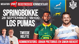 SPRINGBOKKE VS PUMAS  TWEEDE HELFTE  RADIORUGBY [upl. by Sharos105]