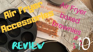 Power XL Vortex Air Fryer Accessories  Brownie Recipeunboxing  Mom of 10 [upl. by Nelon991]