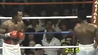 Ray Leonard vs Thomas Hearns Round 14 KO [upl. by Ellerahc]