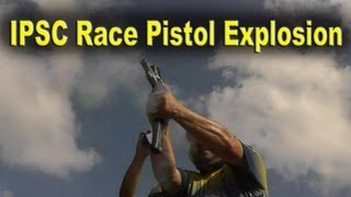 STI Stinger Pistol Explodes in Shooters Hands [upl. by Sucramej925]