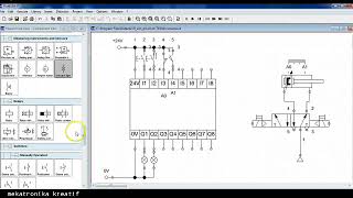 Tutorial Elektropneumatik  Digital Modul FESTO FluidSIMP elektropneumatik [upl. by Annwahsal458]