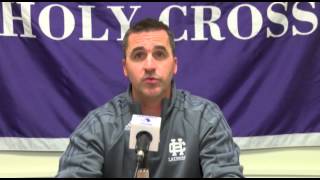 Holy Cross 2014 Mens Lacrosse Schedule Release [upl. by Johnathan]