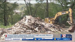 Demolitions begin for East End Village project in Morgantown [upl. by Yanad]