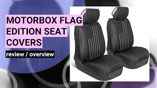 MotorBox Flag Edition Seat Covers Review Stylish Protection for Your Ride [upl. by Harriett]