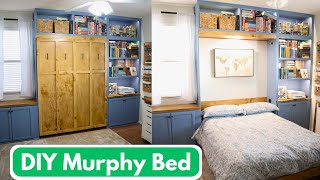 DIY Murphy Bed using Create a Bed Hardware [upl. by Ahsyas]