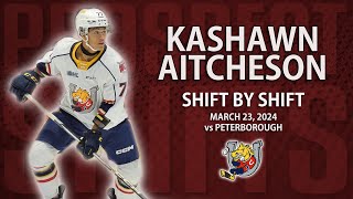 Kashawn Aitcheson vs Peterborough  Mar 23 2024  2025 NHL Draft [upl. by Monica]