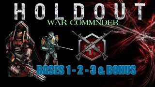 War Commander Holdout event bases 123 amp Bonus Free Repair [upl. by Sonni]