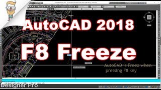 How to Resolved Press F8 Freeze in Autocad 2018 20172016 [upl. by Avi472]