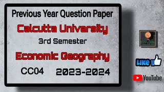 Previous year questions of Economic Geography3rd semBySagarika Naggeography [upl. by Aurea]