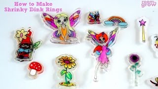 How to Make Shrinky Dink Rings  Craft Ideas for Kids [upl. by Atikim]