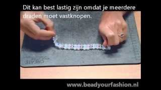 Sieraden maken  Mini DIY project 3 Dubbele armband maken [upl. by Barber]