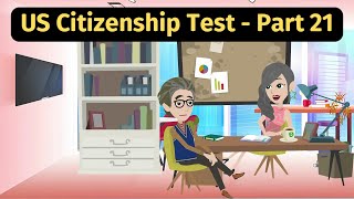 US Citizenship Test Part 21  Practice English Conversation [upl. by Bodnar]