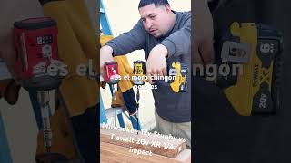 Milwaukee Stubby 12v Vs Dewalt 20v 14 impact milwaukeetool dewaltxr tools drills impactdriver [upl. by Nylrehc]