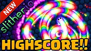 30000 NEW HIGHSCORE RECORD GAMEPLAY  SLITHERIO Gameplay Agario With Snakes [upl. by Yanarp859]