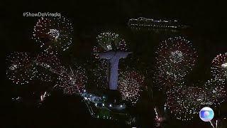 FullHD Show da Virada  Queima de fogos na Praia de Copacabana 01012024 [upl. by Elletsirhc]